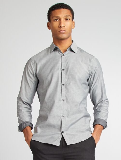 Camisa corte recto estampada - Kiabi