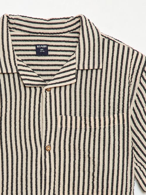 Camisa crepé de manga corta - Kiabi