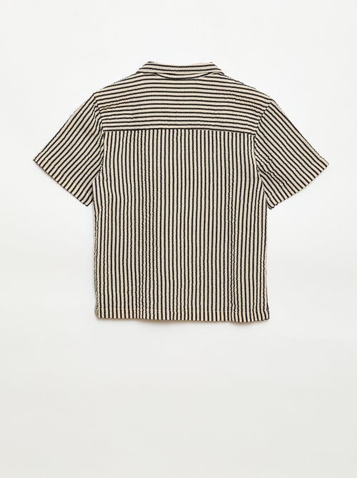 Camisa crepé de manga corta - Kiabi