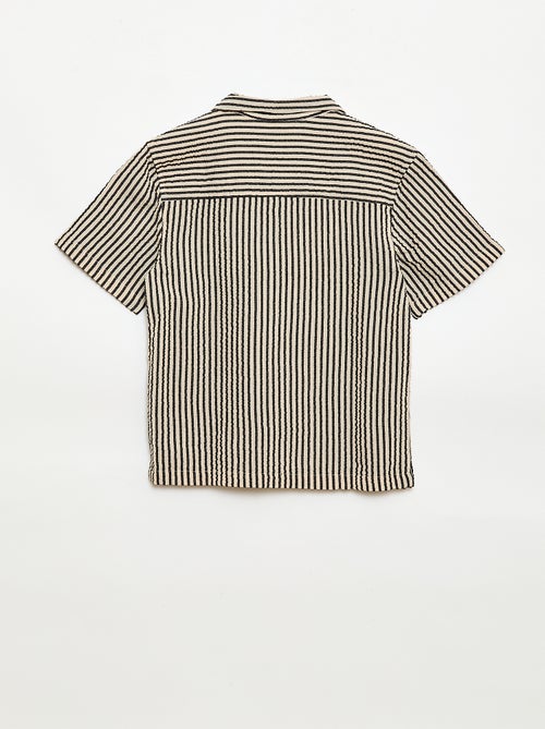 Camisa crepé de manga corta - Kiabi