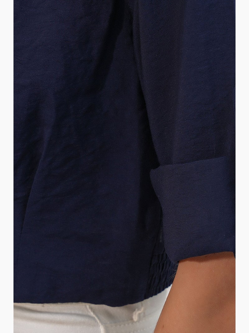 Camisa crop oversize bdart Azul marino - Kiabi