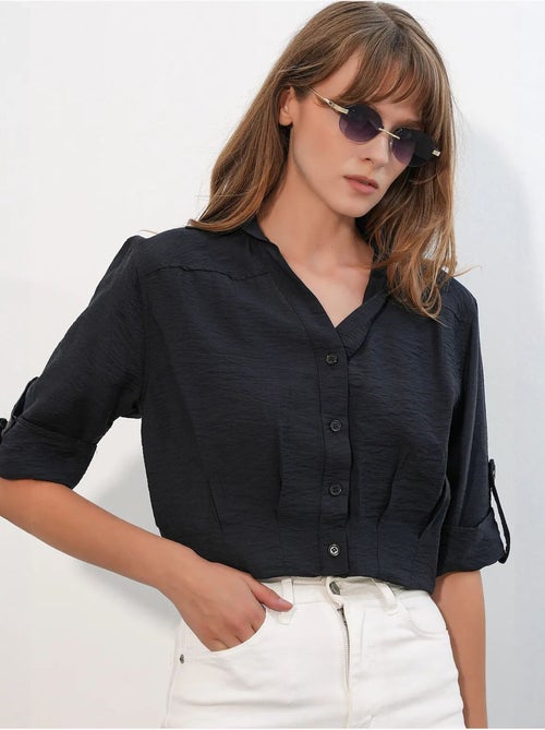 Camisa crop oversize bdart - Kiabi Camisa crop oversize bdart - Kiabi