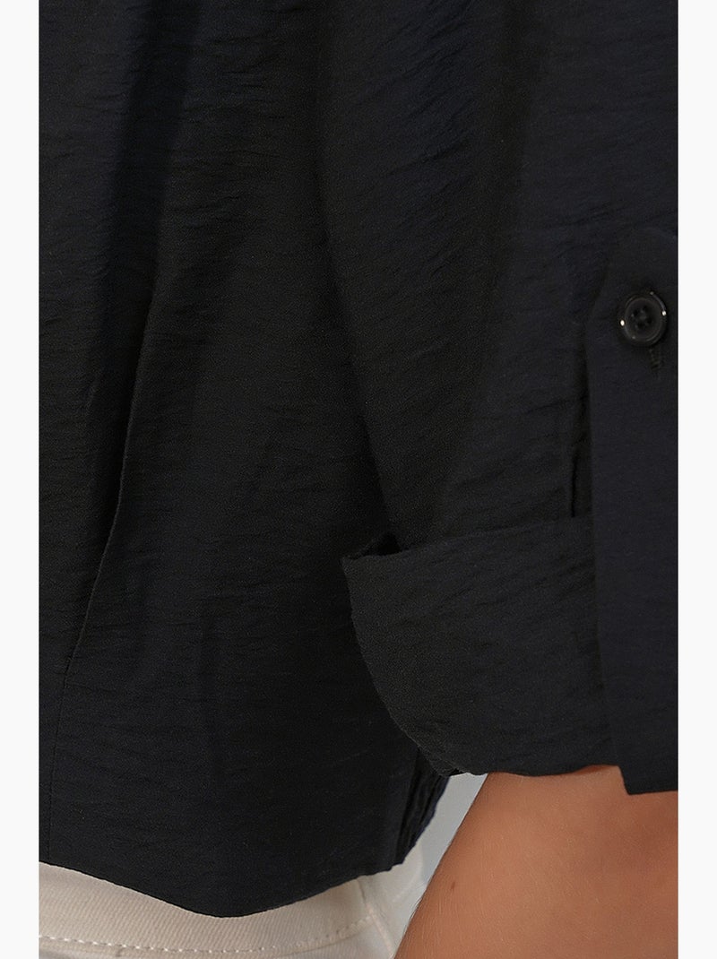 Camisa crop oversize bdart Negro - Kiabi
