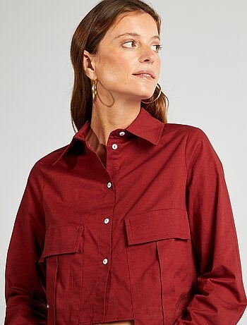 Camisa crop