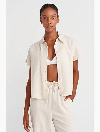 Camisa cropped oversize dilvin