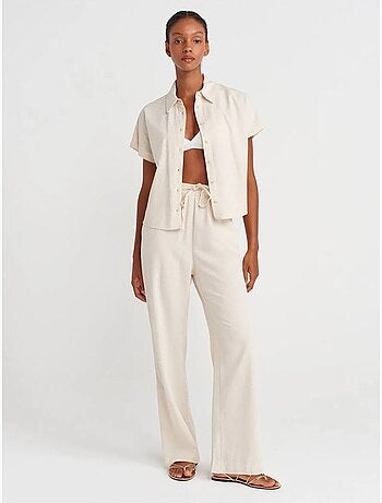 Camisa cropped oversize dilvin