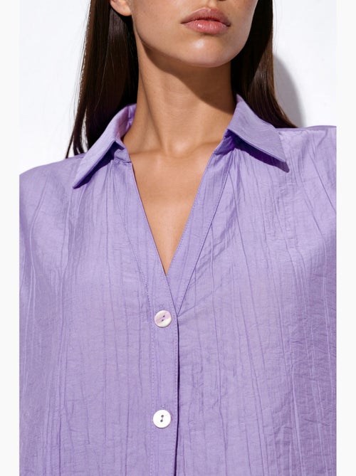 Camisa cropped relaxed de mujer busem - Kiabi
