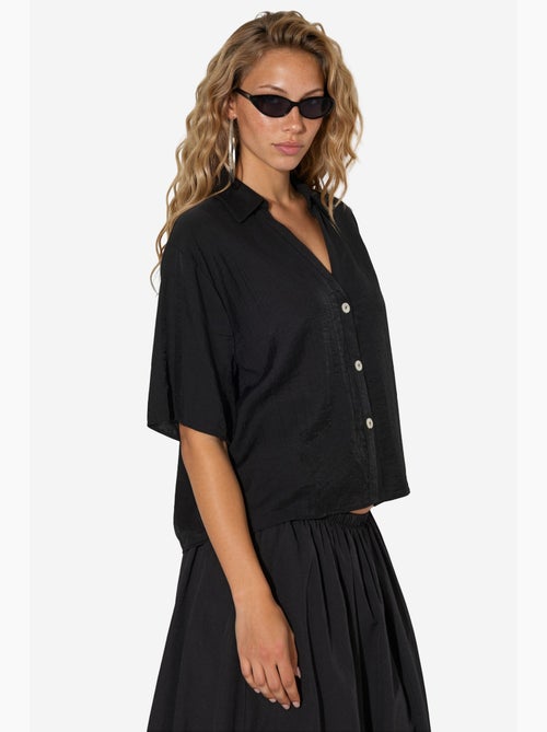 Camisa cropped relaxed de mujer busem - Kiabi