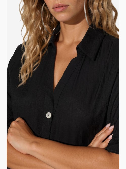 Camisa cropped relaxed de mujer busem - Kiabi