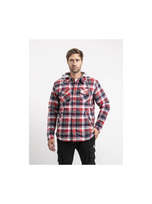 Camisa cuadros con capucha TARZAC - Kiabi Camisa cuadros con capucha TARZAC - Kiabi