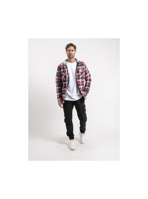 Camisa cuadros con capucha TARZAC - Kiabi Camisa cuadros con capucha TARZAC - Kiabi