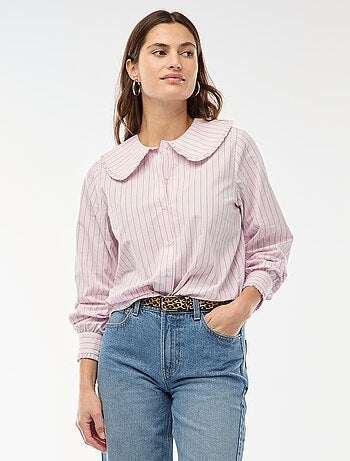 Camisa cuello Claudine