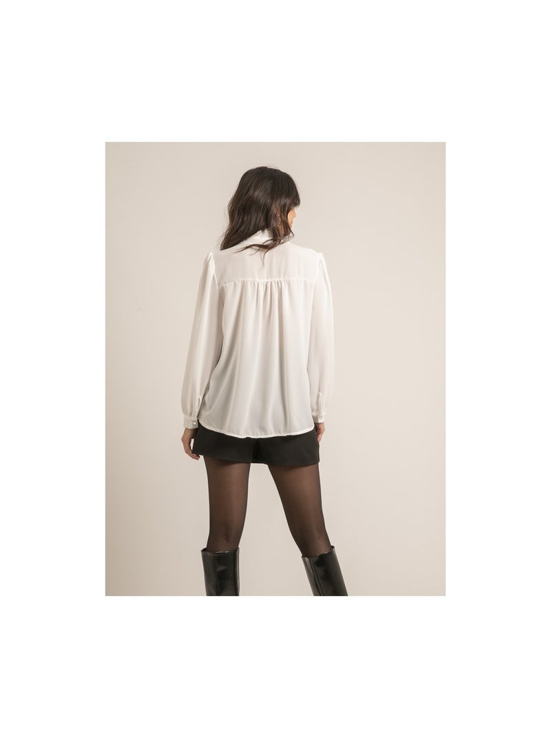Camisa cuello fantasía ORELLIA Blanco - Kiabi