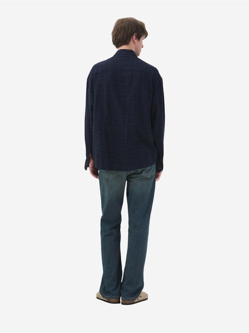 Camisa de algodón a cuadros de corte relajado para hombre giesto - Kiabi Camisa de algodón a cuadros de corte relajado para hombre giesto - Kiabi