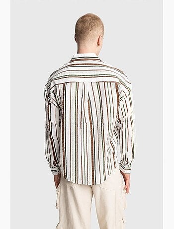 Camisa de algodón a rayas de corte relajado giesto