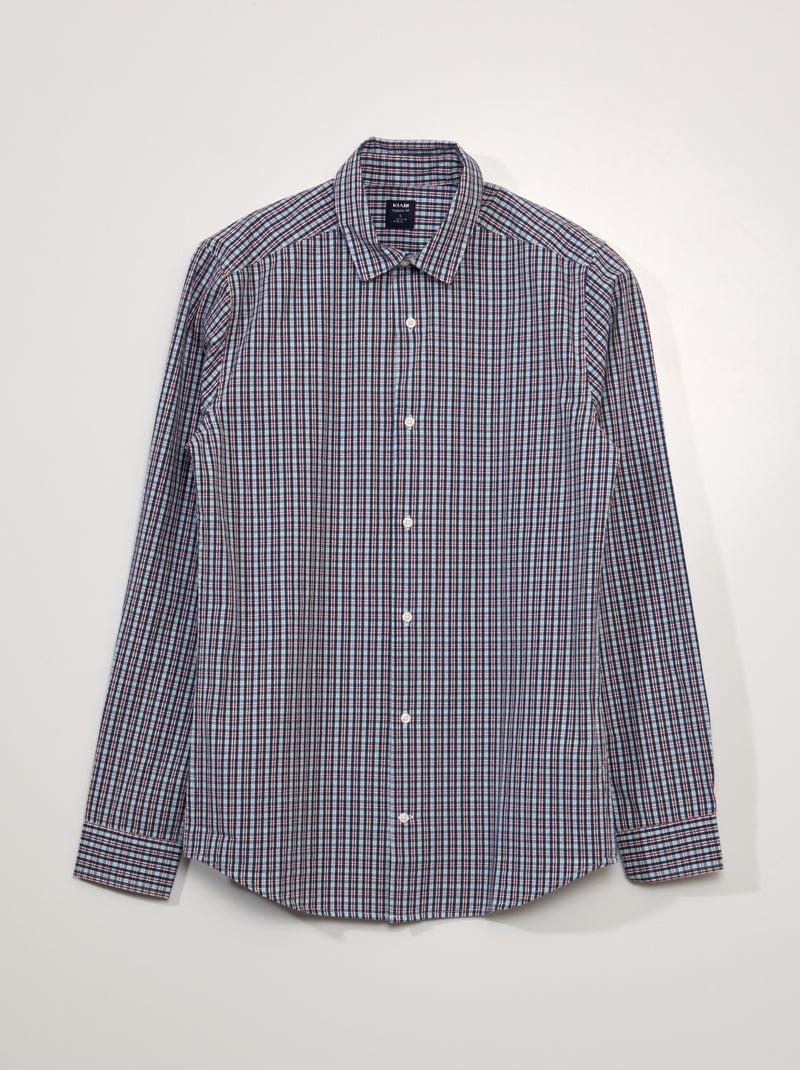 Camisa de algodón AZUL - Kiabi