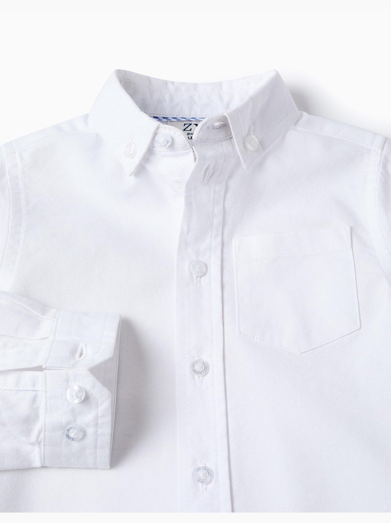 Camisa de algodón Blanco - Kiabi