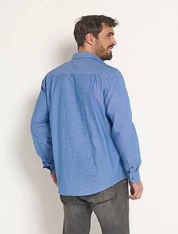 Camisa de algodón cambray estampada - Afibel