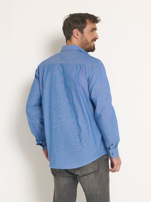 Camisa de algodón cambray estampada - Afibel - Kiabi