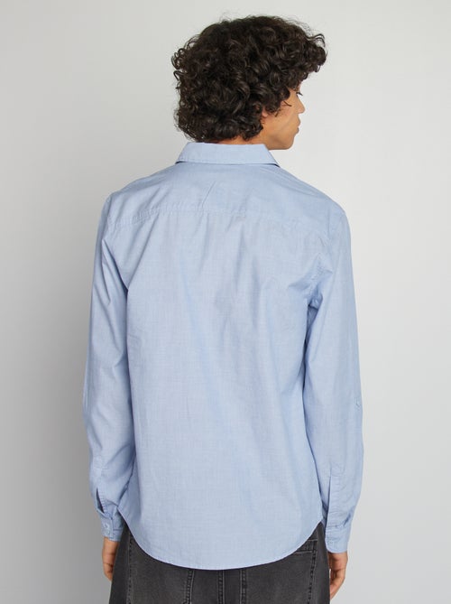 Camisa de algodón con bolsillo - Kiabi