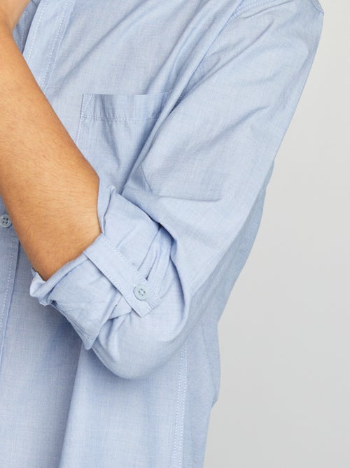 Camisa de algodón con bolsillo - Kiabi