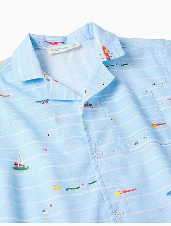Camisa de algodón con estampado Carolina Celas x Zippy