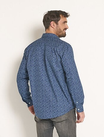 Camisa de algodón con estampado fantasía - Afibel