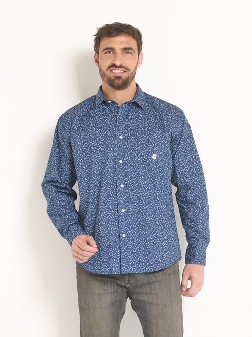 Camisa de algodón con estampado fantasía - Afibel - Kiabi