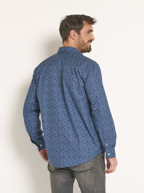 Camisa de algodón con estampado fantasía - Afibel - Kiabi