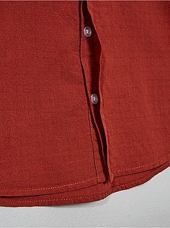 Niño 3-12 años - Camisa de algodón con relieve - Kiabi