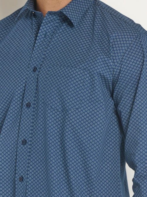 Camisa de algodón cuadros fantasía - Afibel - Kiabi