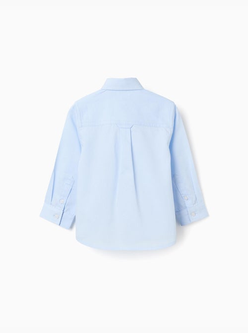 Camisa de algodón dobby de manga larga - Kiabi