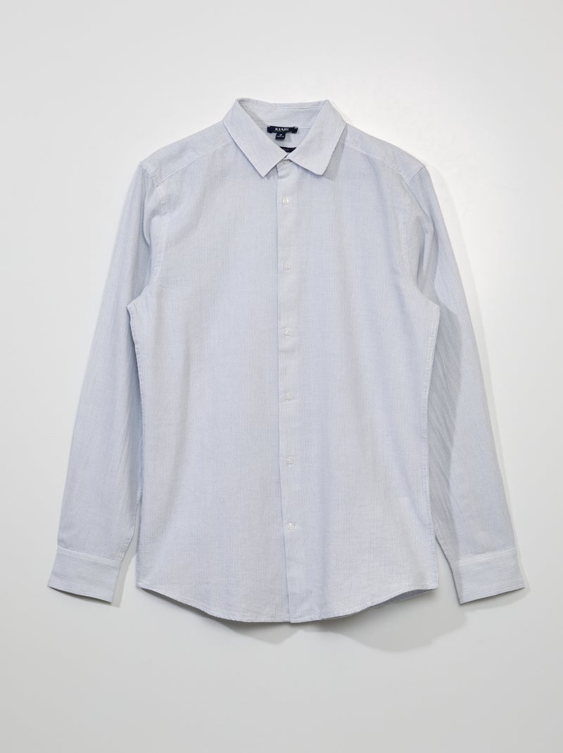 Camisa de algodón estampada BLANCO - Kiabi