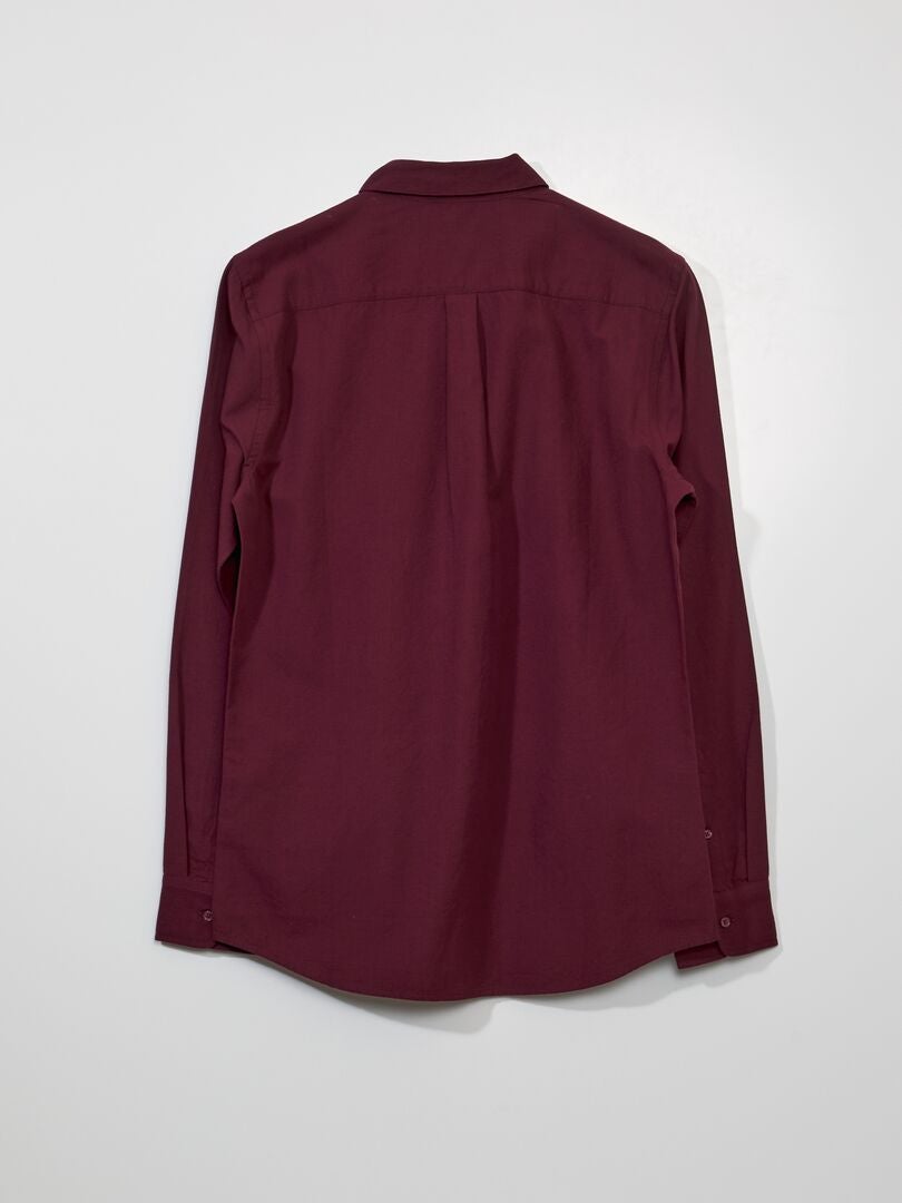Camisa de algodón estampada GRANATE - Kiabi