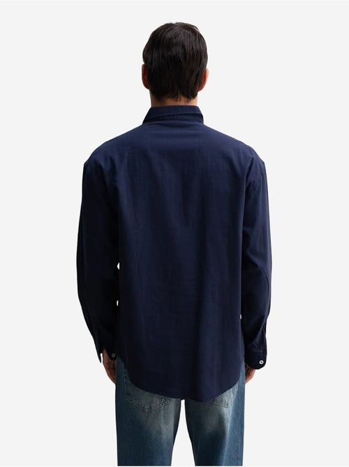 Camisa de algodón extragrande con botones giesto - Kiabi Camisa de algodón extragrande con botones giesto - Kiabi
