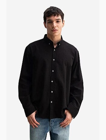 Camisa de algodón extragrande con botones giesto