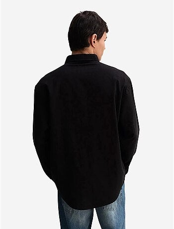 Camisa de algodón extragrande con botones giesto