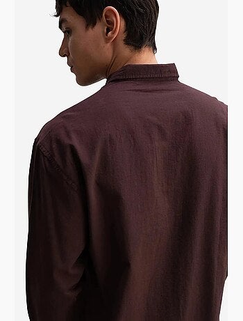 Camisa de algodón extragrande con botones giesto