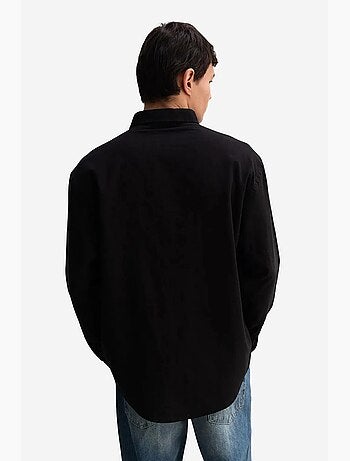 Camisa de algodón extragrande con botones giesto