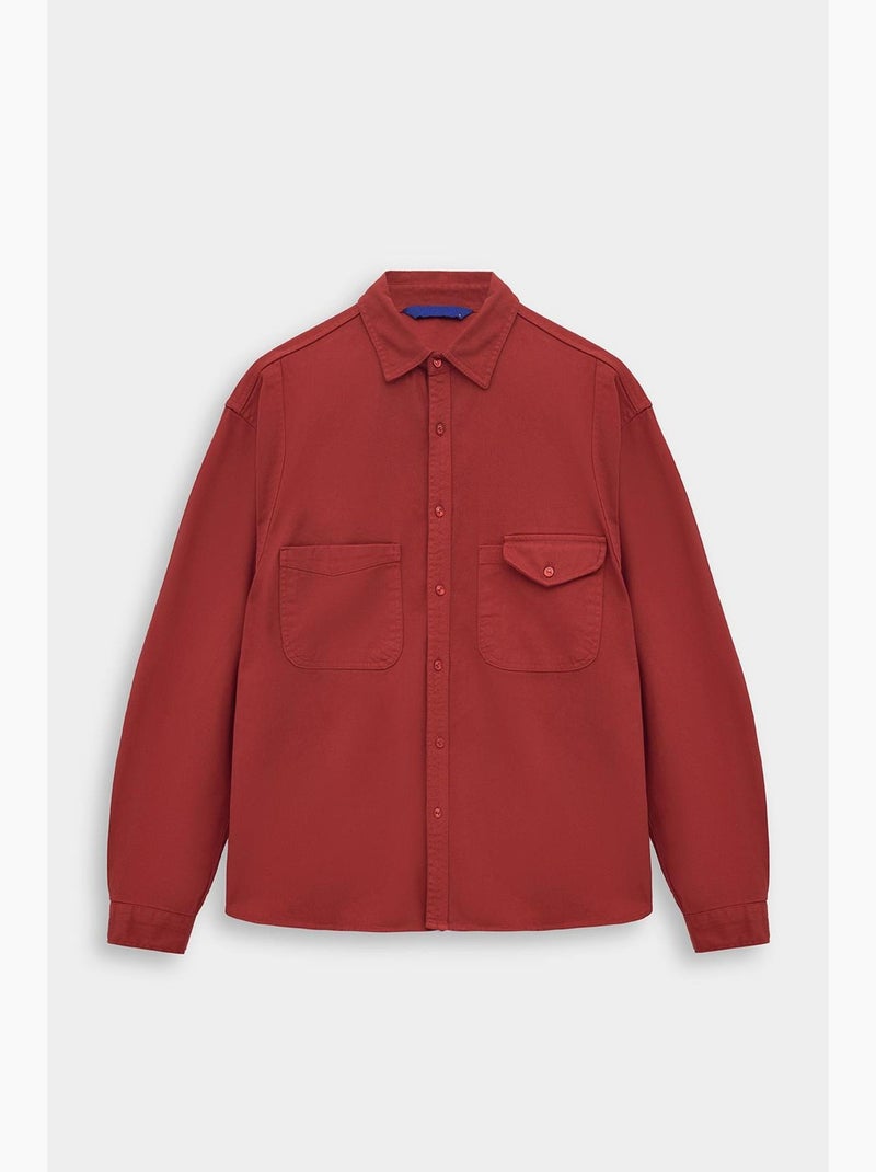 Camisa de algodón giesto Rojo - Kiabi
