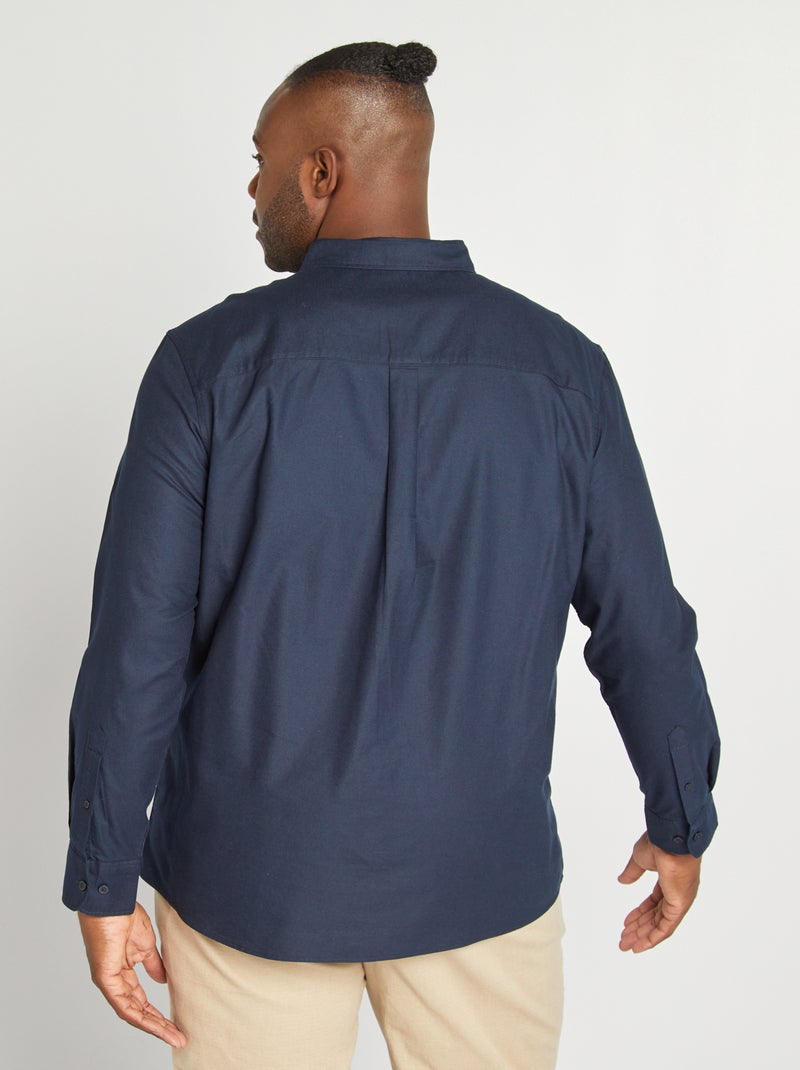 Camisa de algodón oxford AZUL - Kiabi