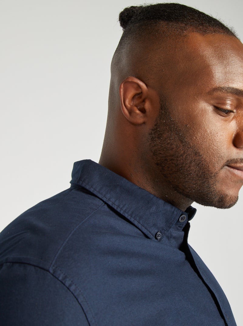 Camisa de algodón oxford AZUL - Kiabi