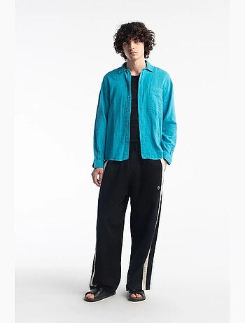 Camisa de algodón texturizado de ajuste relajado giesto