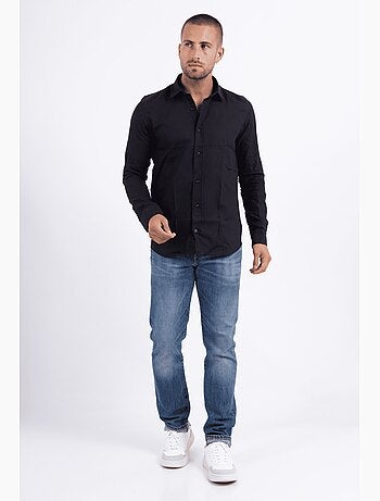 Camisa de algodón y lino