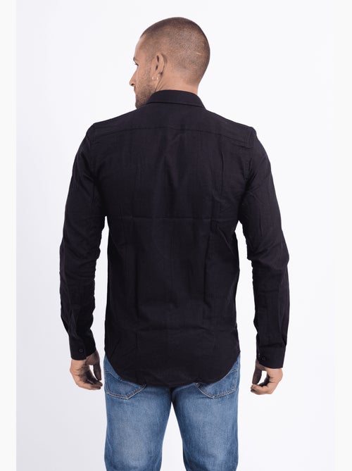 Camisa de algodón y lino - Kiabi