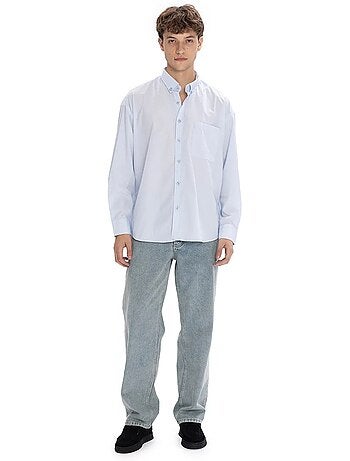 Camisa de bolsillo con cuello abotonado y corte regular giesto