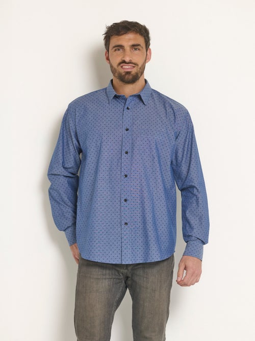 Camisa de cambray estampada fantasía - Afibel - Kiabi
