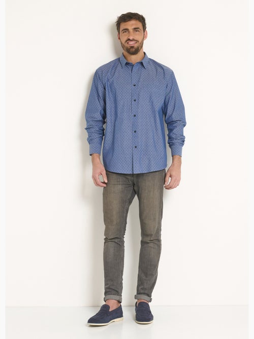 Camisa de cambray estampada fantasía - Afibel - Kiabi