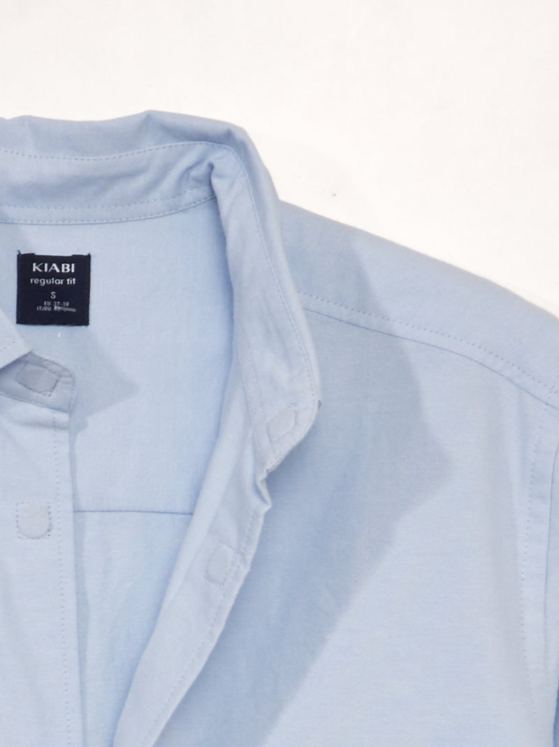 Camisa de chambray - colección fácil de poner AZUL - Kiabi