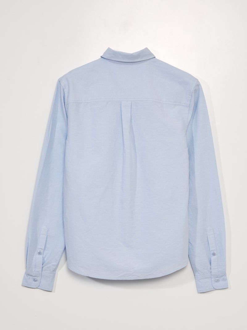 Camisa de chambray - colección fácil de poner AZUL - Kiabi